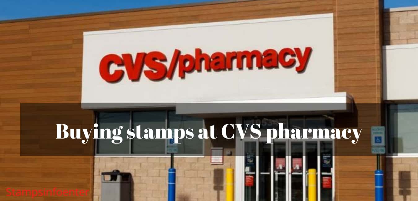 Buying stamps at CVS pharmacy