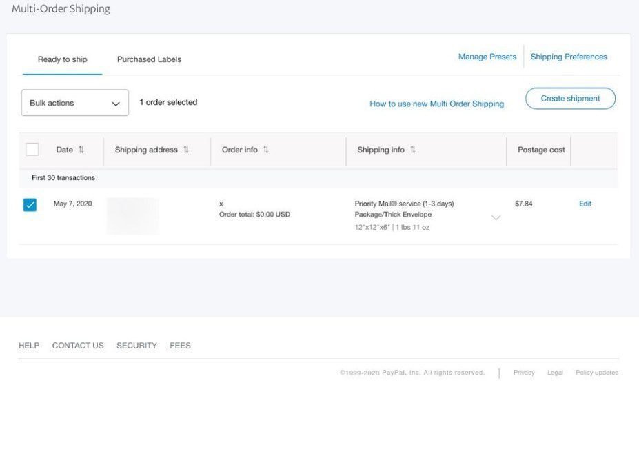 What is PayPal Multi-Order Shipping
