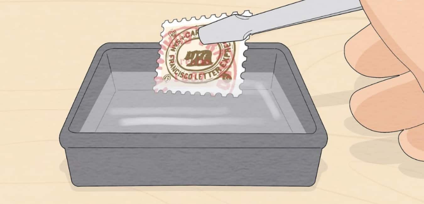 How to remove a traditional stamp