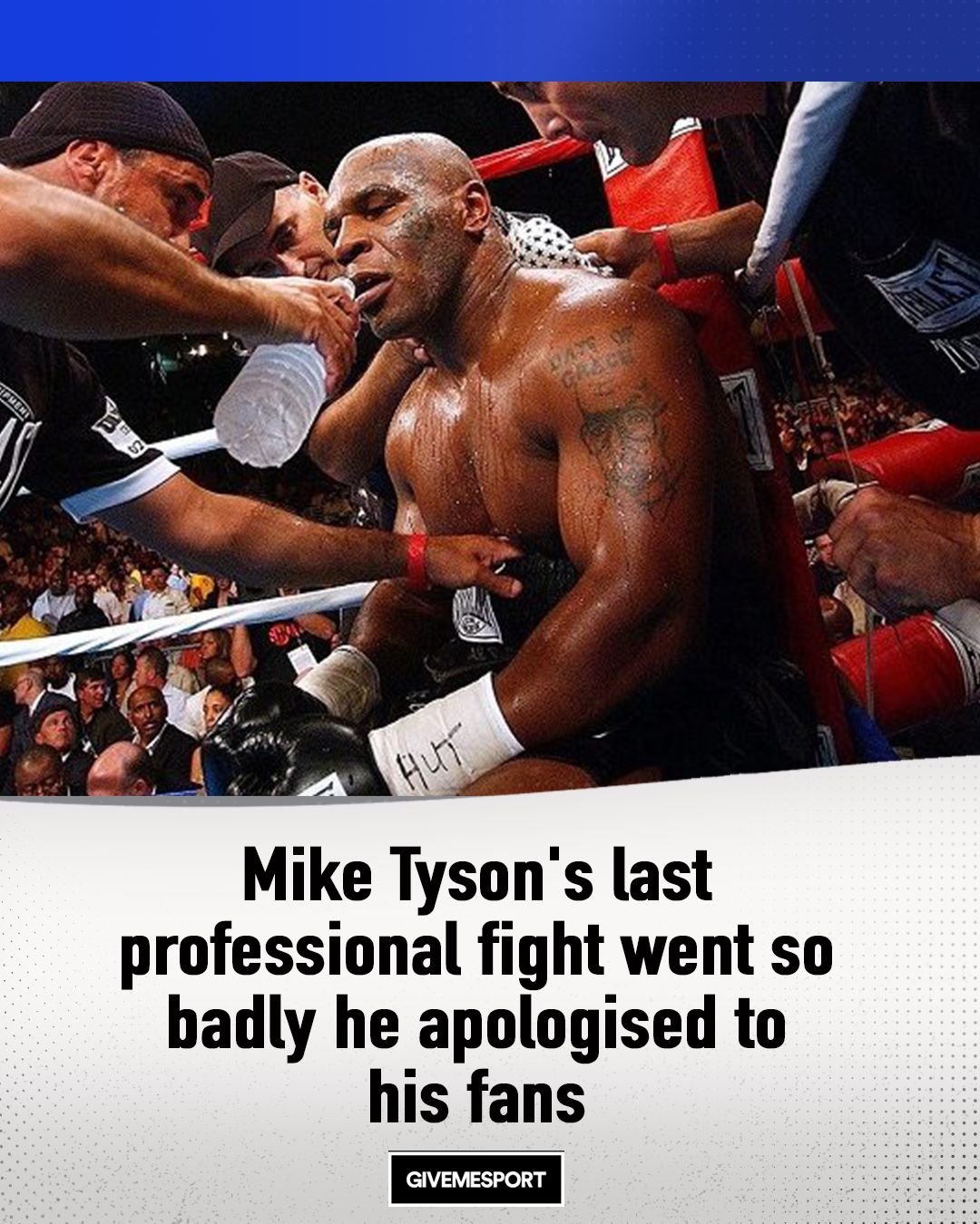 Mike Tyson's Last Pro Fight Ended With him Apologising to Fans