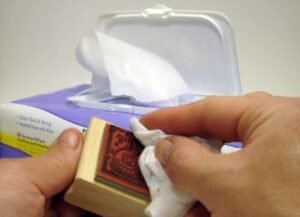 How to clean old stamps safely