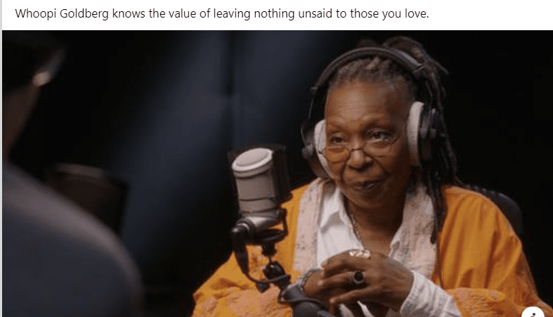 How Whoopi Goldberg found peace amid the grief of losing the ‘center’ of her life