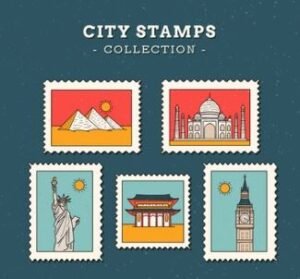 stamps from a particular region