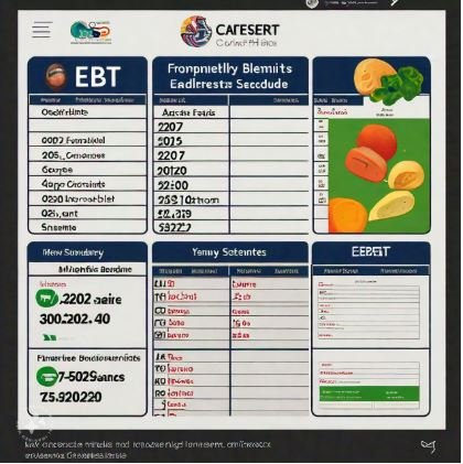 Monthly EBT Benefits Schedule